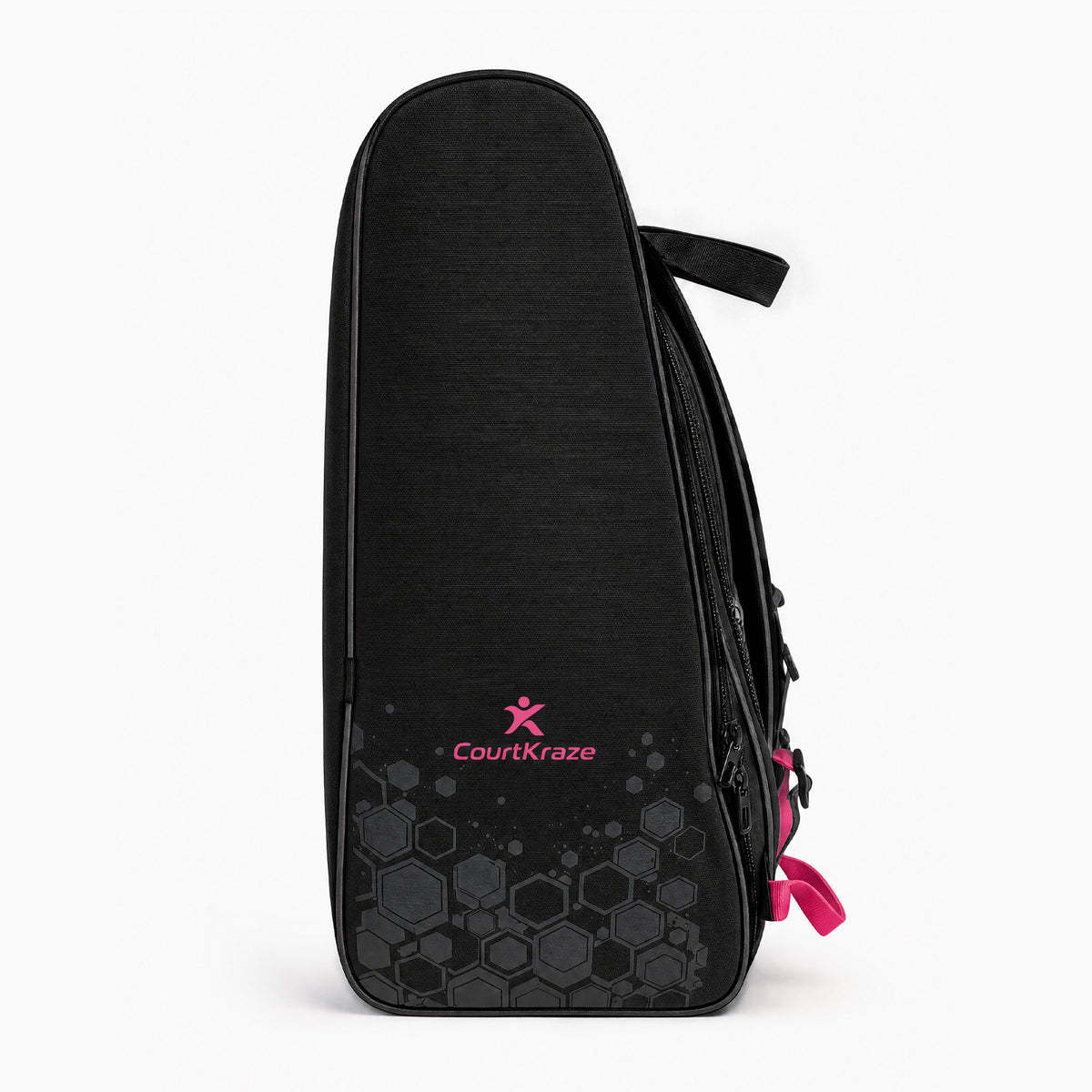 Black – CourtKraze pickleball bag, front view